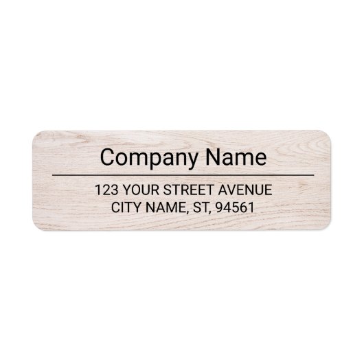 Business Logo Custom Return Address Label (Vorne)