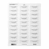 Business Logo Custom Return Address Label (Vorne)