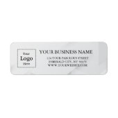 Business Logo Custom Return Address Label (Vorne)