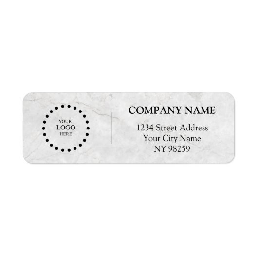 Business Logo Custom Return Address Label (Vorne)