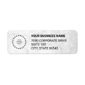 Business Logo Custom Return Address Label (Vorne)