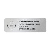 Business Logo Custom Return Address Label (Vorne)