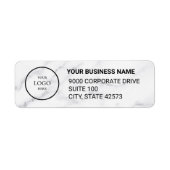 Business Logo Custom Return Address Label (Vorne)