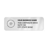 Business Logo Custom Return Address Label (Vorne)
