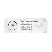 Business Logo Custom Return Address Label (Vorne)