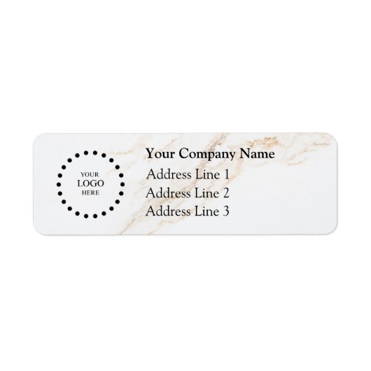 Business Logo Custom Return Address Label (Vorne)