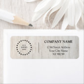 Business Logo Custom Return Address Label (Insitu)