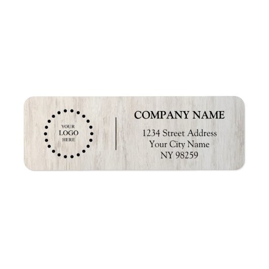 Business Logo Custom Return Address Label (Vorne)