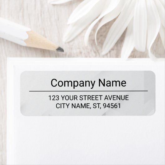 Business Logo Custom Return Address Label (Insitu)