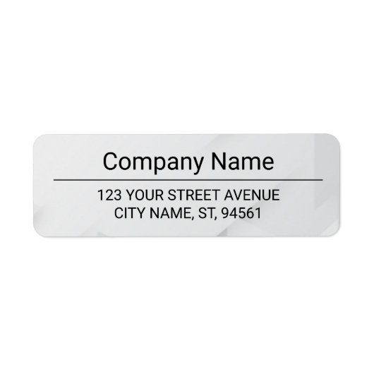 Business Logo Custom Return Address Label (Vorne)