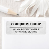 Business Logo Custom Return Address Label (Insitu)
