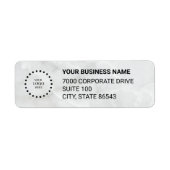 Business Logo Custom Return Address Label (Vorne)