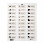 Business Logo Custom Return Address Label (Vorne)