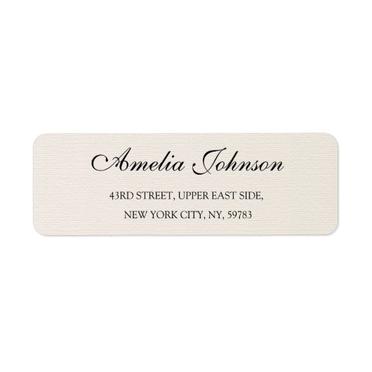 Business Logo Custom Return Address Label (Vorne)