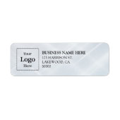 Business Logo Custom Return Address Label (Vorne)