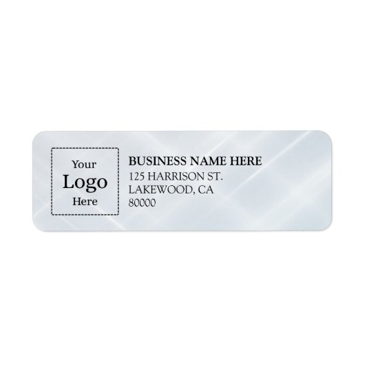 Business Logo Custom Return Address Label (Vorne)