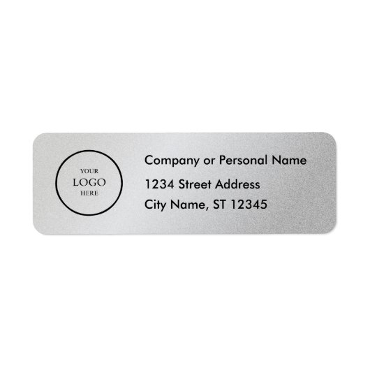 Business Logo Custom Return Address Label (Vorne)