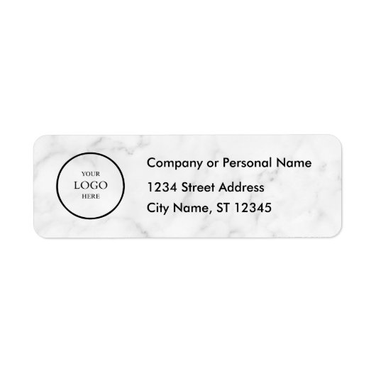 Business Logo Custom Return Address Label (Vorne)