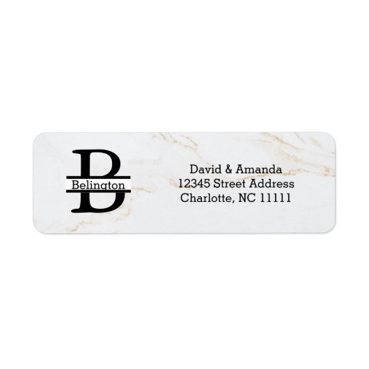 Business Logo Custom Return Address Label (Vorne)