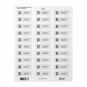 Business Logo Custom Return Address Label (Vorne)
