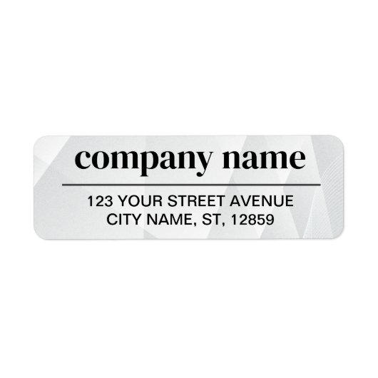 Business Logo Custom Return Address Label (Vorne)
