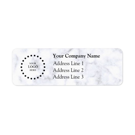 Business Logo Custom Return Address Label (Vorne)
