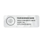 Business Logo Custom Return Address Label (Vorne)