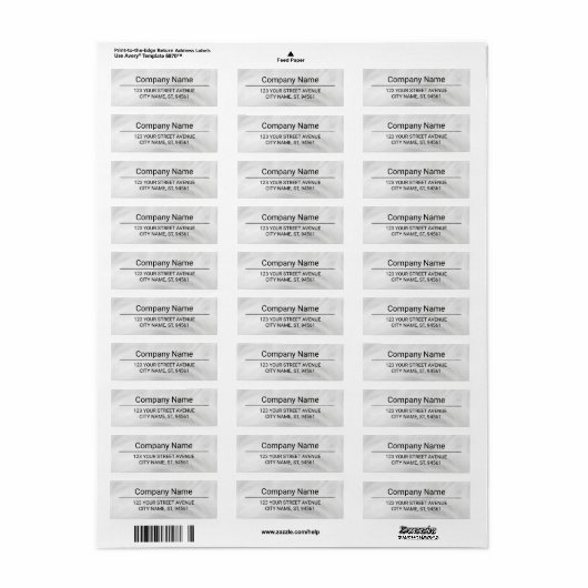 Business Logo Custom Return Address Label (Vorne)