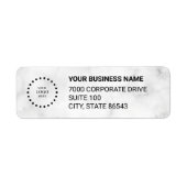 Business Logo Custom Return Address Label (Vorne)