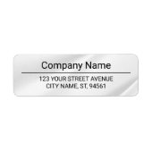Business Logo Custom Return Address Label (Vorne)
