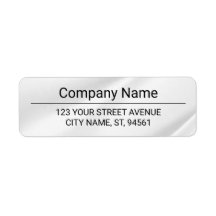 Business Logo Custom Return Address Label