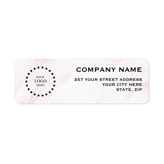 Business Logo Custom Return Address Label (Vorne)