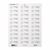 Business Logo Custom Return Address Label (Vorne)