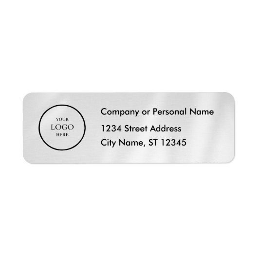 Business Logo Custom Return Address Label (Vorne)