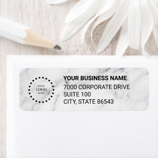 Business Logo Custom Return Address Label (Insitu)