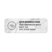 Business Logo Custom Return Address Label (Vorne)