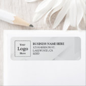 Business Logo Custom Return Address Label (Insitu)