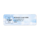 Business Logo Custom Return Address Label (Vorne)
