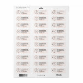Business Logo Custom Return Address Label (Vorne)