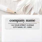 Business Logo Custom Return Address Label (Insitu)