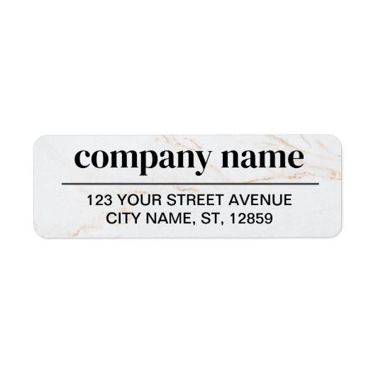 Business Logo Custom Return Address Label (Vorne)