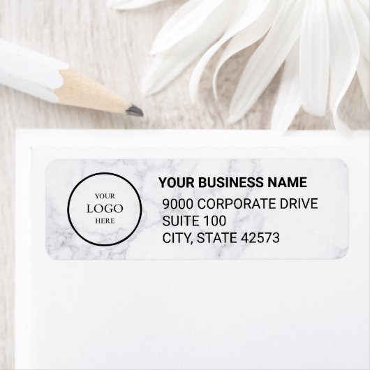 Business Logo Custom Return Address Label (Insitu)