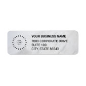 Business Logo Custom Return Address Label (Vorne)