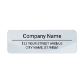 Business Logo Custom Return Address Label (Vorne)