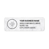 Business Logo Custom Return Address Label (Vorne)