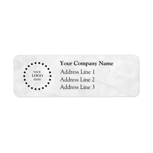 Business Logo Custom Return Address Label (Vorne)