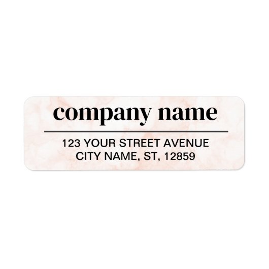 Business Logo Custom Return Address Label (Vorne)
