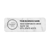 Business Logo Custom Return Address Label (Vorne)