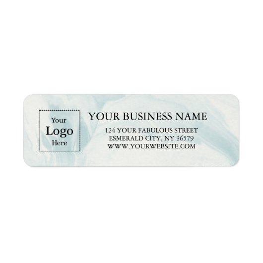 Business Logo Custom Return Address Label (Vorne)