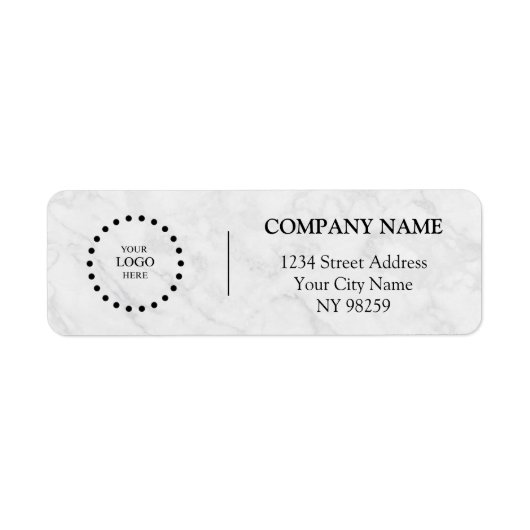 Business Logo Custom Return Address Label (Vorne)